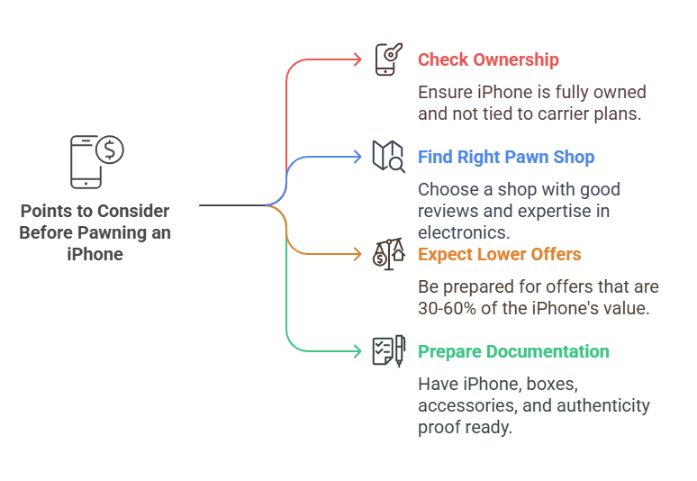 caveats to be aware of before attempting to pawn your iPhone