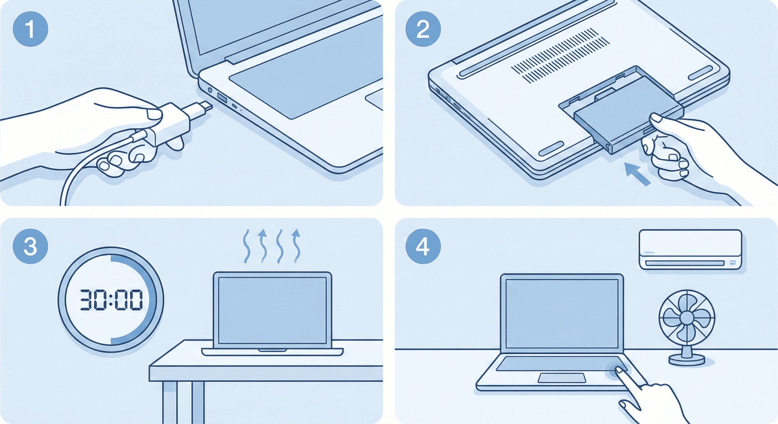 4 steps to do right now if your laptop is overheated and won't operate