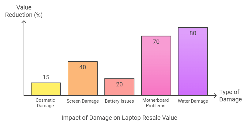 How to Determine Your Laptop's Value by Knowing The Type And Extent of Damage