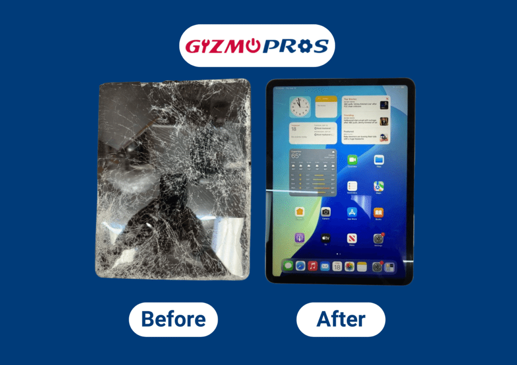 Before & After iPad Pro 12.9 6th Gen Screen Replacement