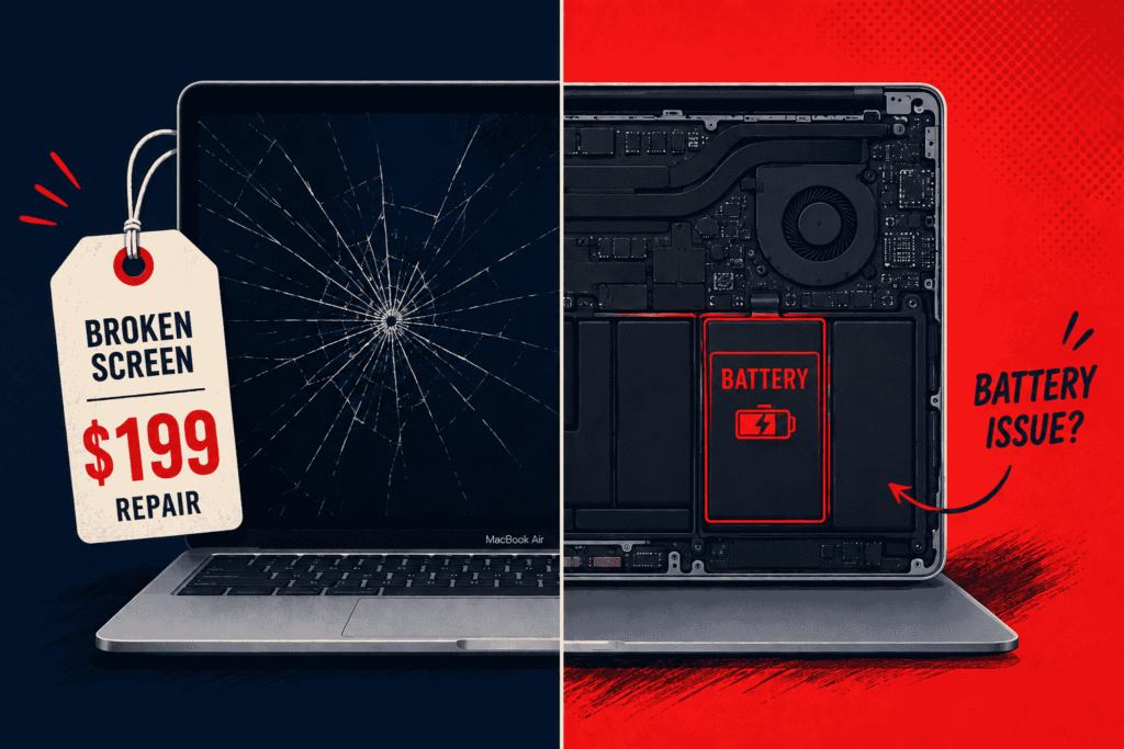 MacBook Repair Costs - Screen & Battery Replacement