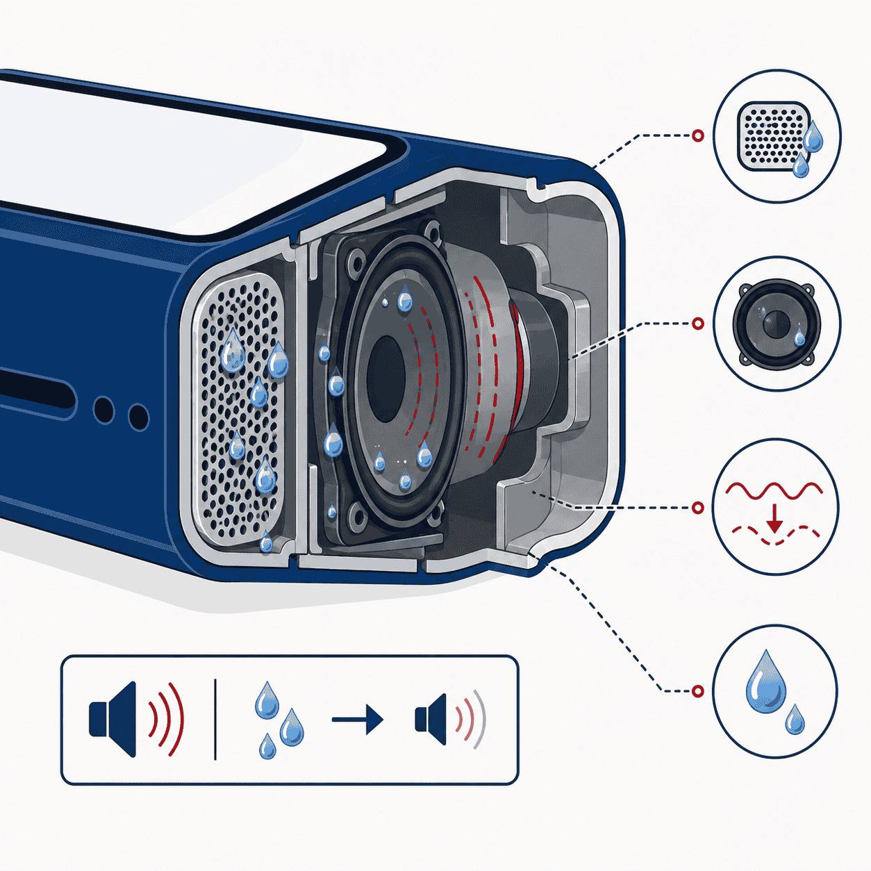 Why Trapped Water Silences Your Speaker